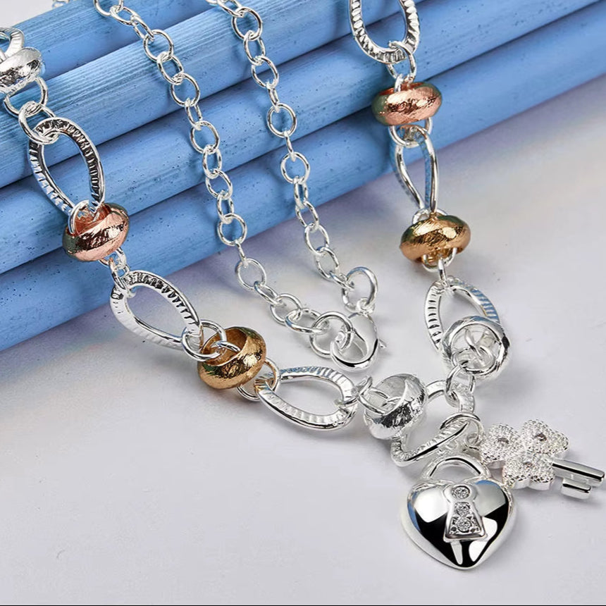 Collier trèfle argent femme