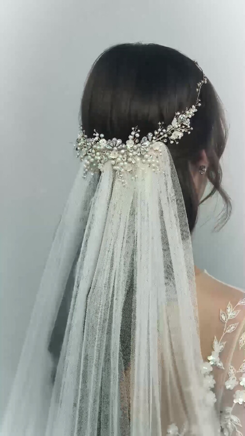 Bijoux raffinés pour coiffure mariage