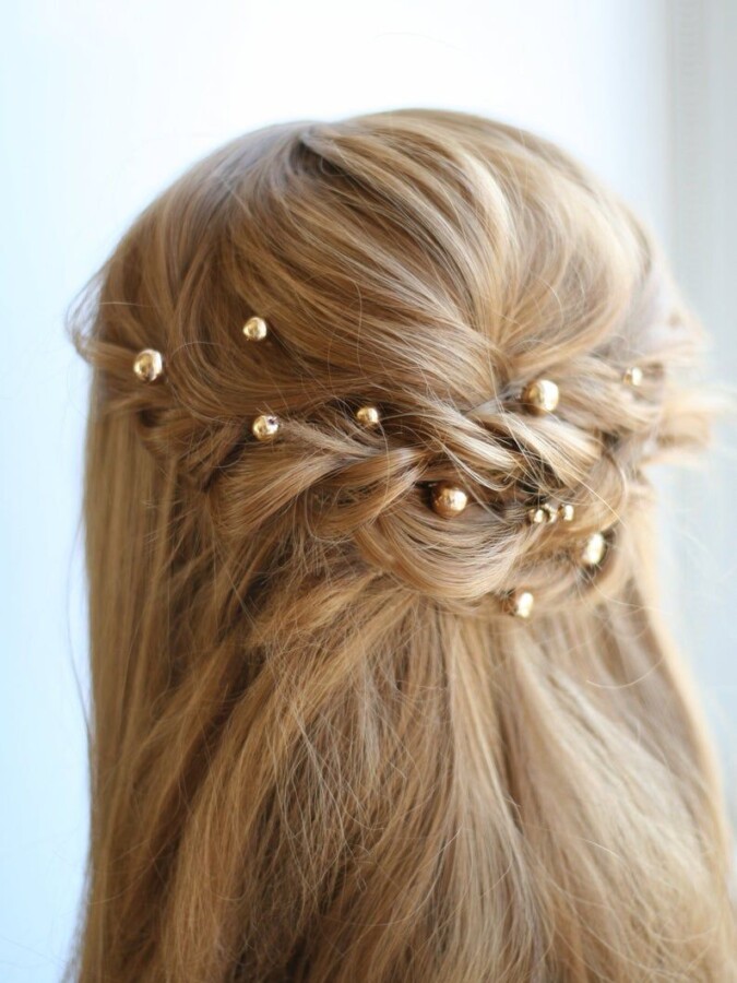 Bijoux raffinés pour coiffure mariage