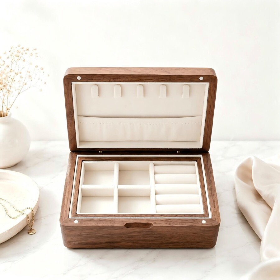 Rangement bijoux en bois