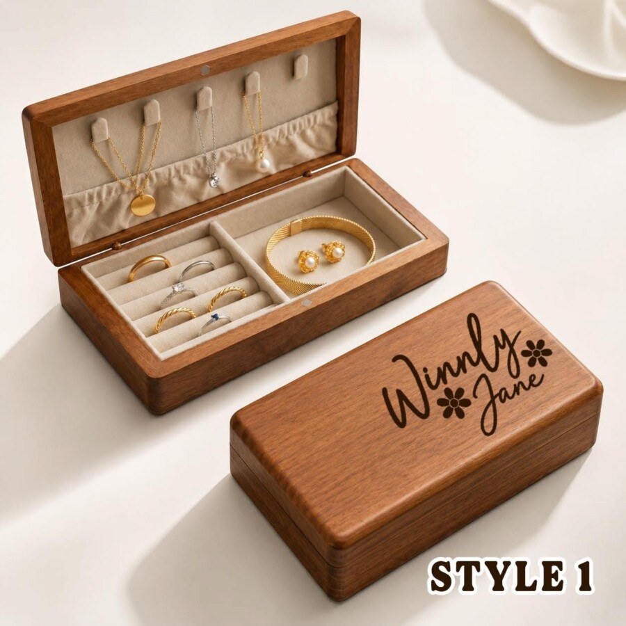 Personnalisation écrin à bijoux