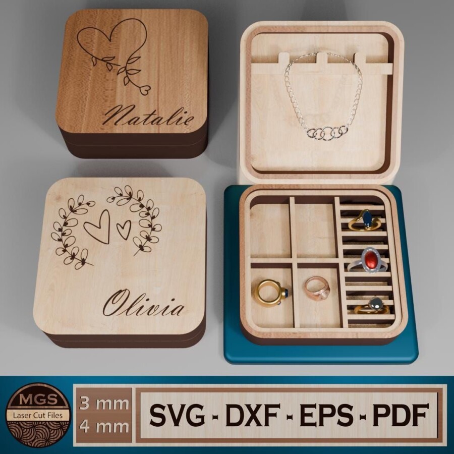 Créez boîte bijoux personnalisée