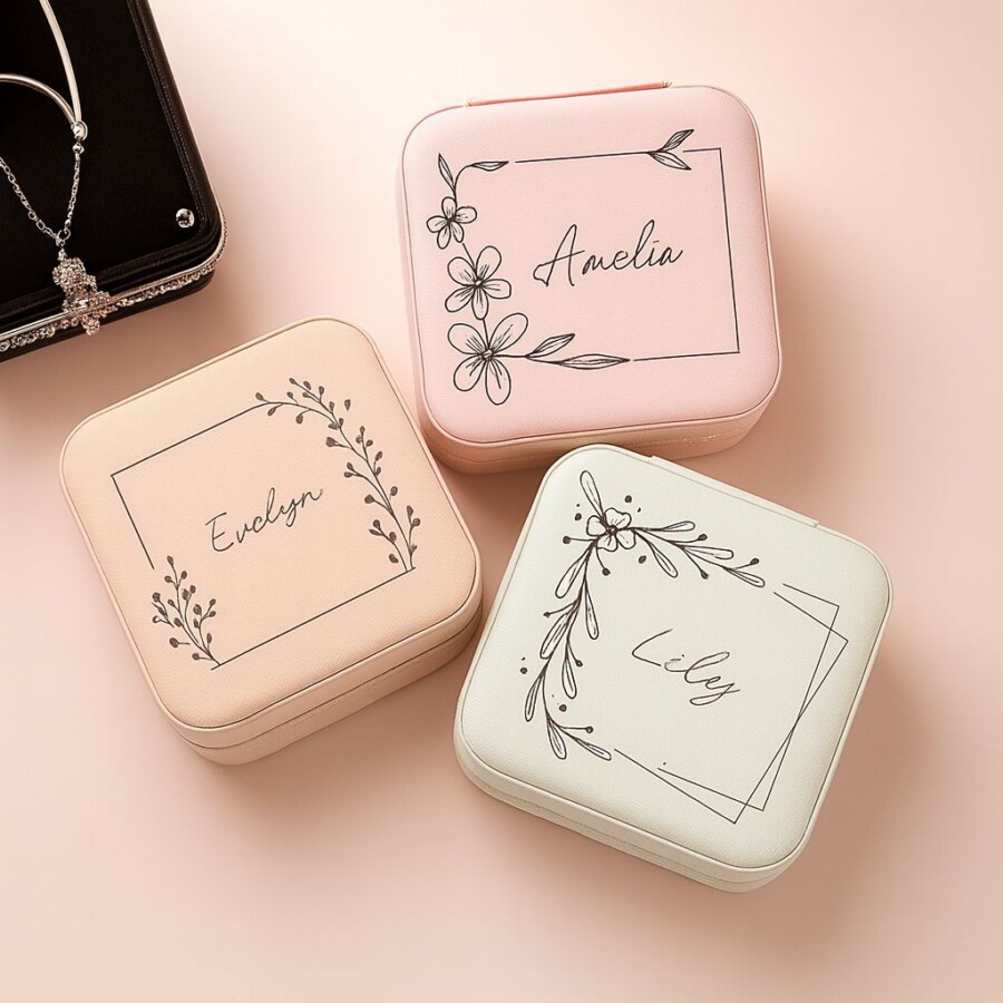 Personnalisation écrin à bijoux