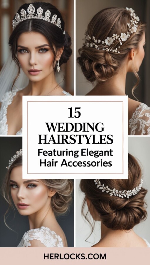 Accessoire élégant cheveux mariage