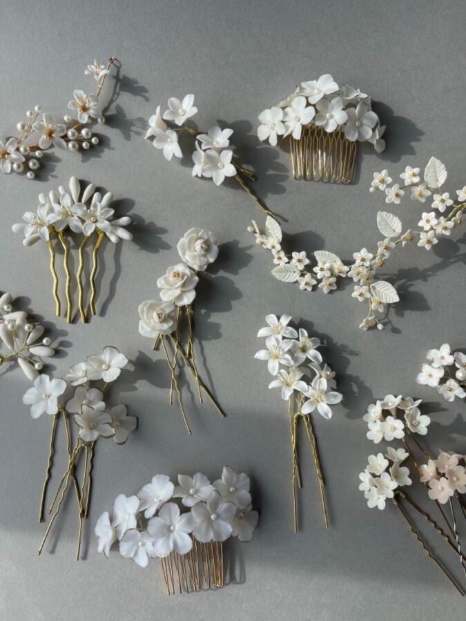 Accessoire élégant cheveux mariage