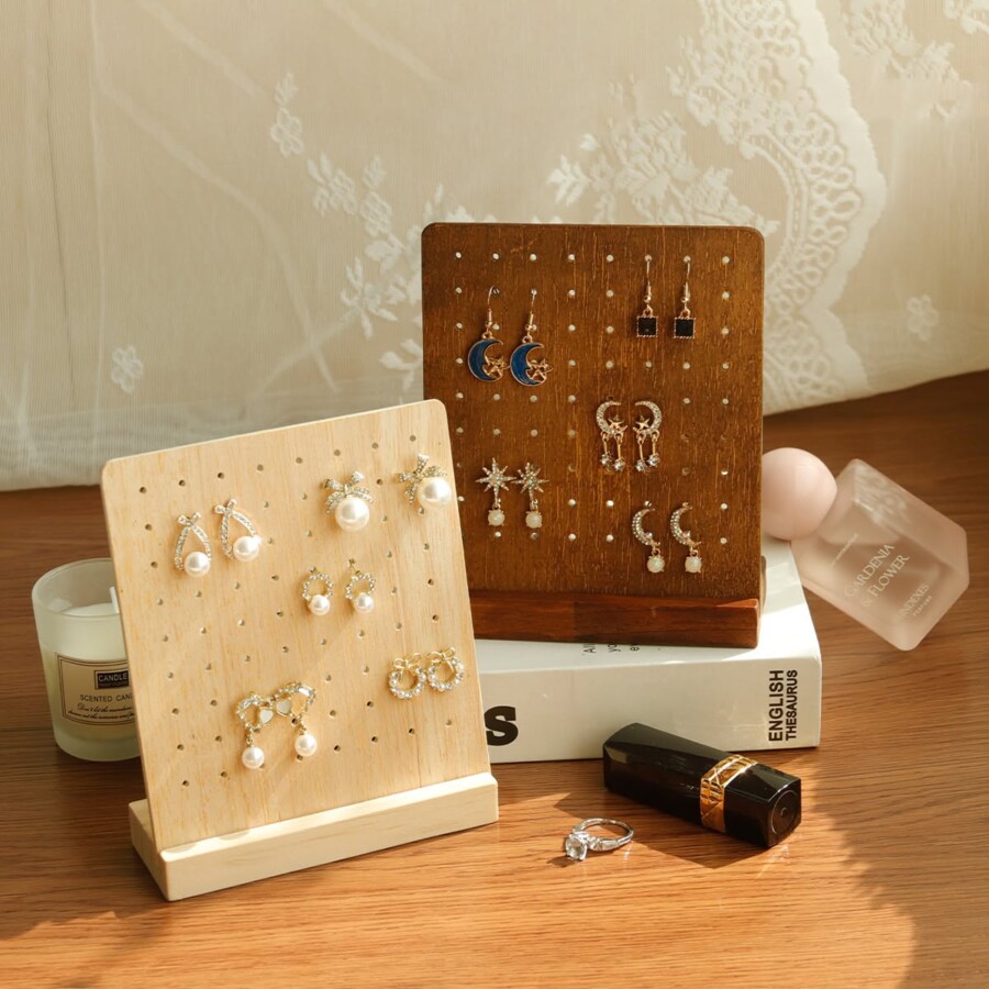Écrin porte bijoux bois