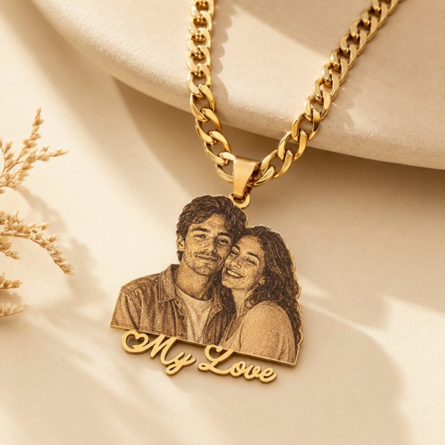 Collier photo personnalisé