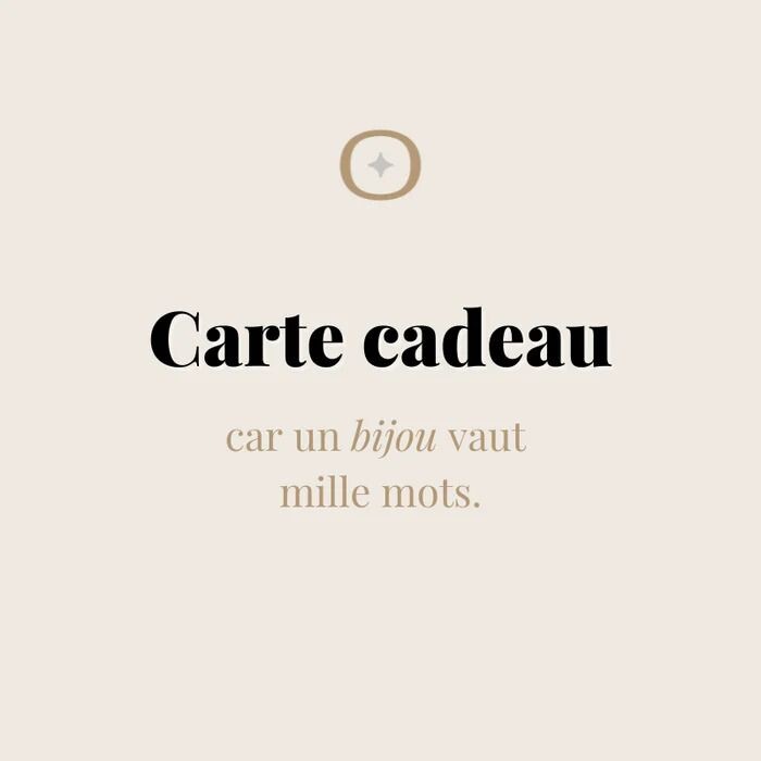 Liberté carte cadeau bijoux