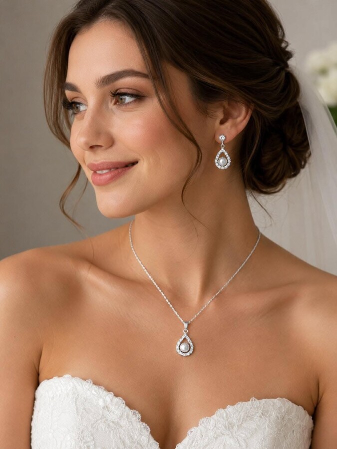 Parure bijoux mariage élégante