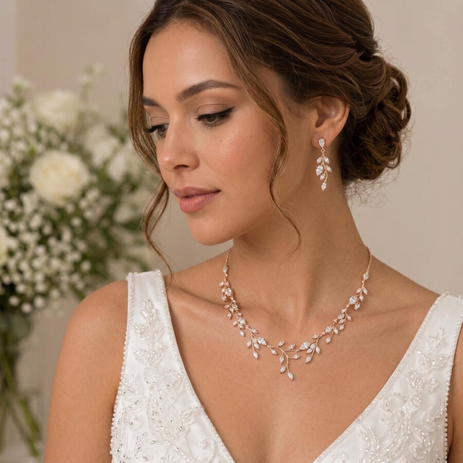Ensemble parfait bijoux mariage