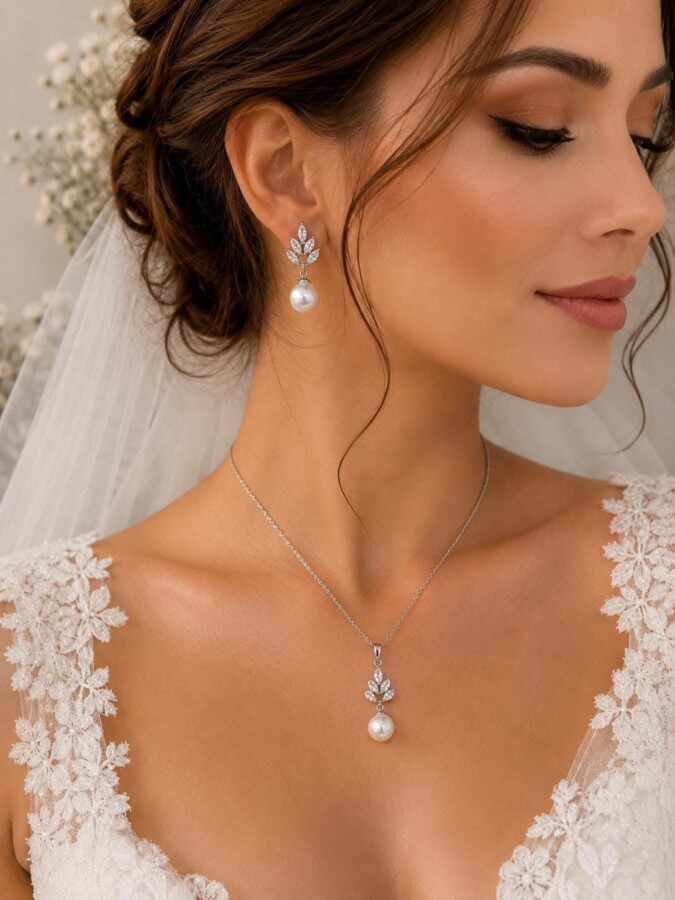 Parure nuptiale pour mariée