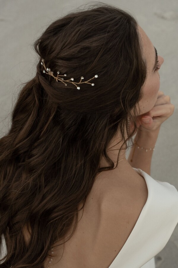 Coiffure mariage avec accessoires