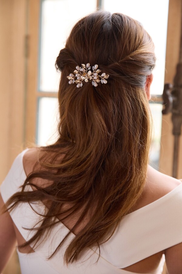 Coiffure mariage avec accessoires