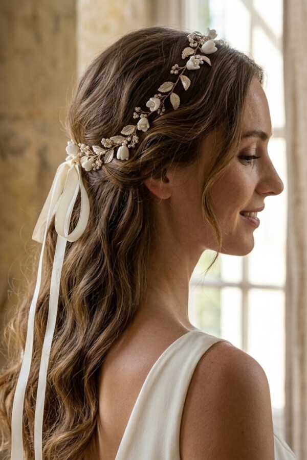 Accessoires cheveux mariage élégants