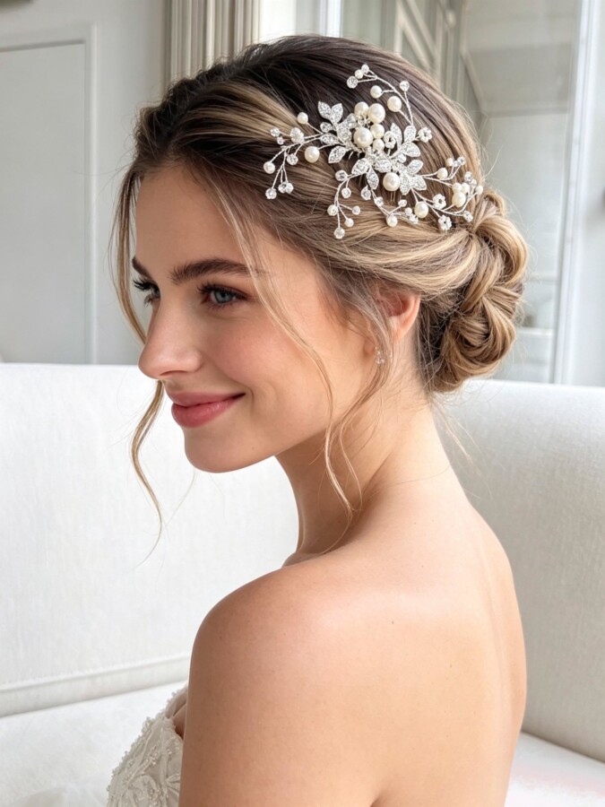 Accessoires cheveux mariage élégants