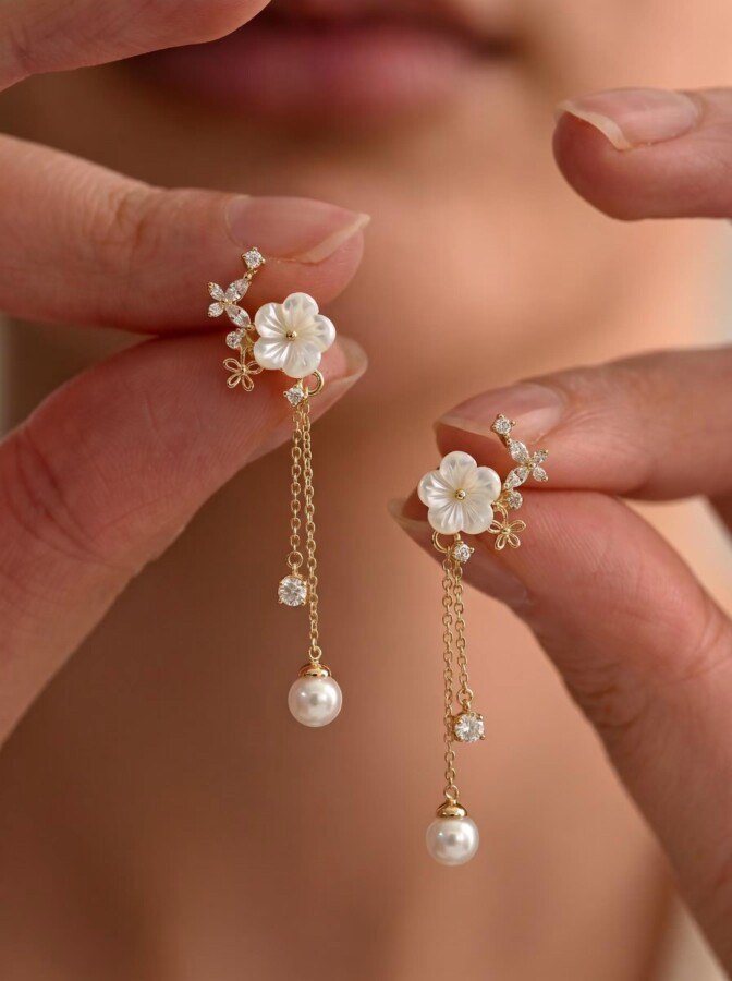Boucles d'oreilles nuptiales