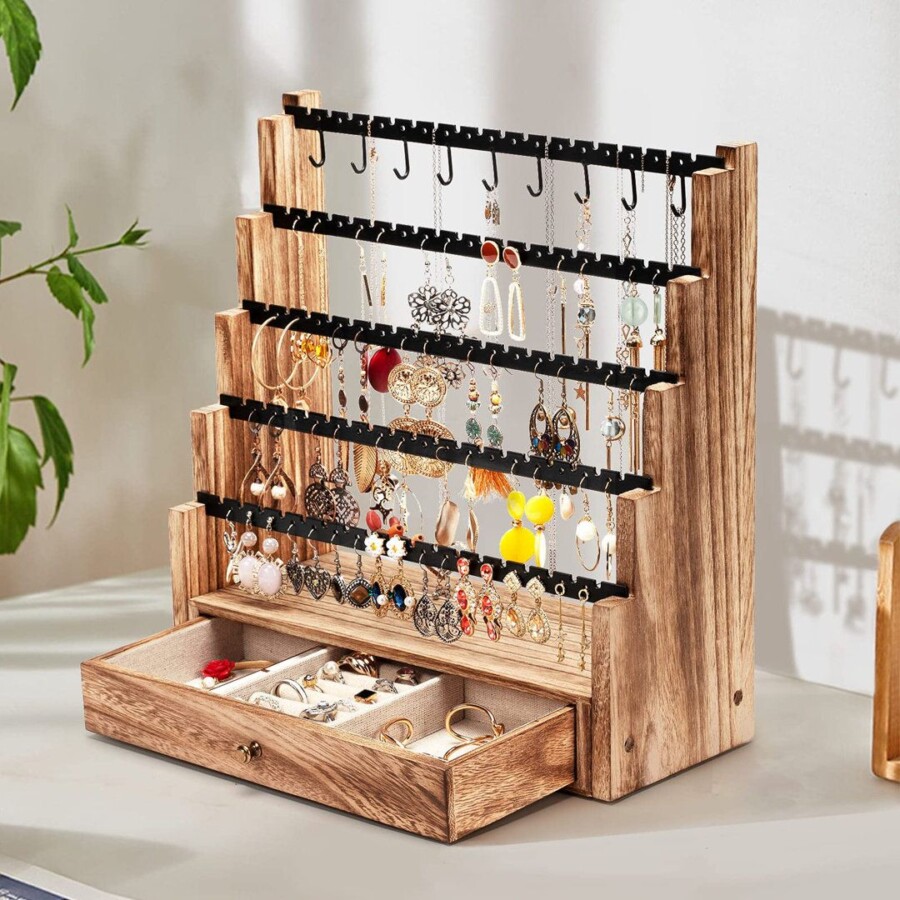 Présentoir bijoux en bois