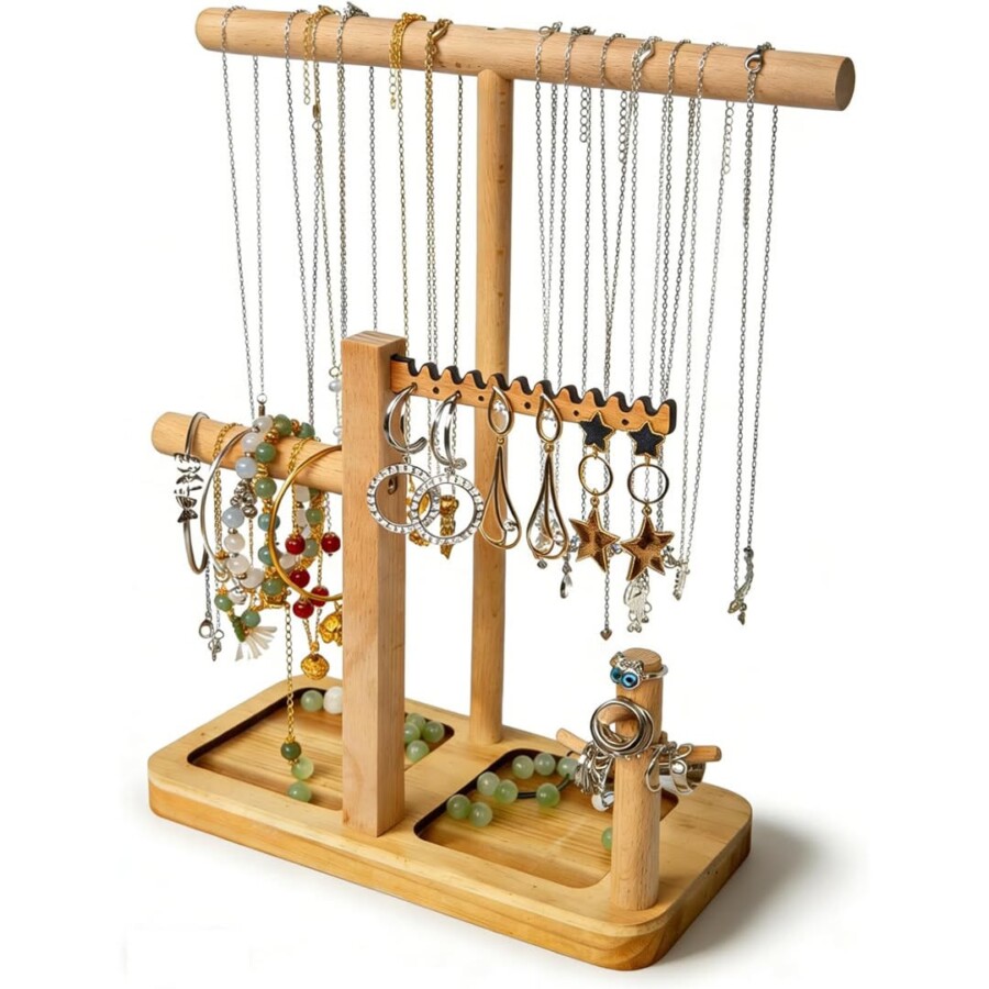 Écrin porte bijoux bois