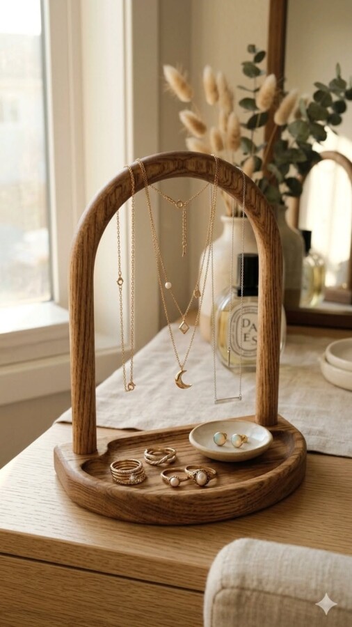 Présentoir bijoux en bois