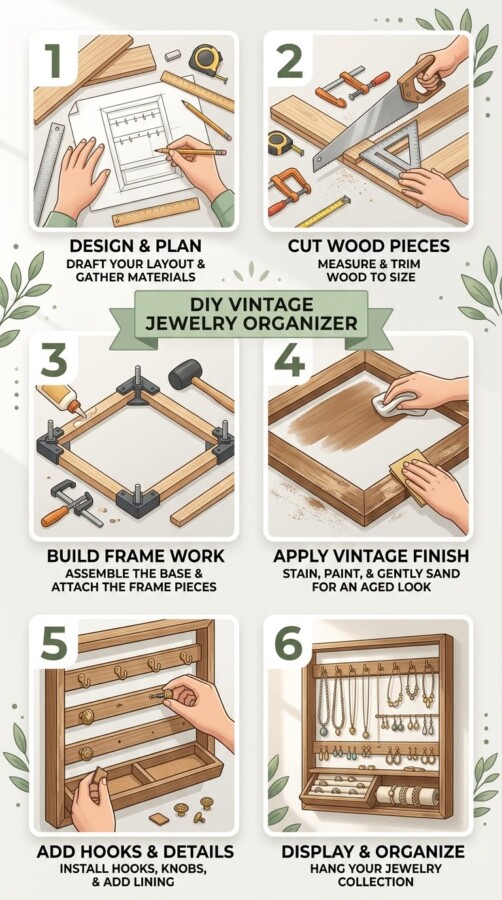 Présentoir bijoux en bois