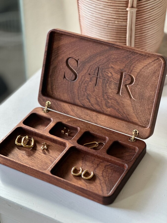 Rangement bijoux en bois