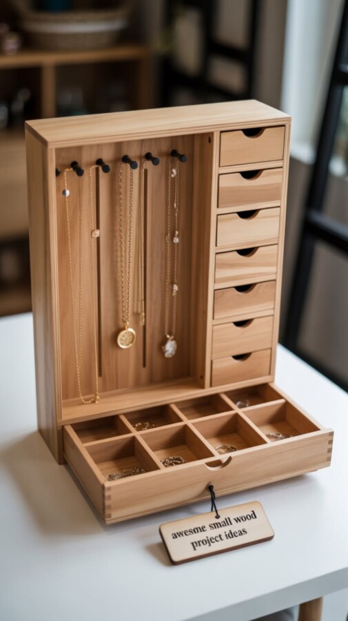 Boîtes en bois artisanales