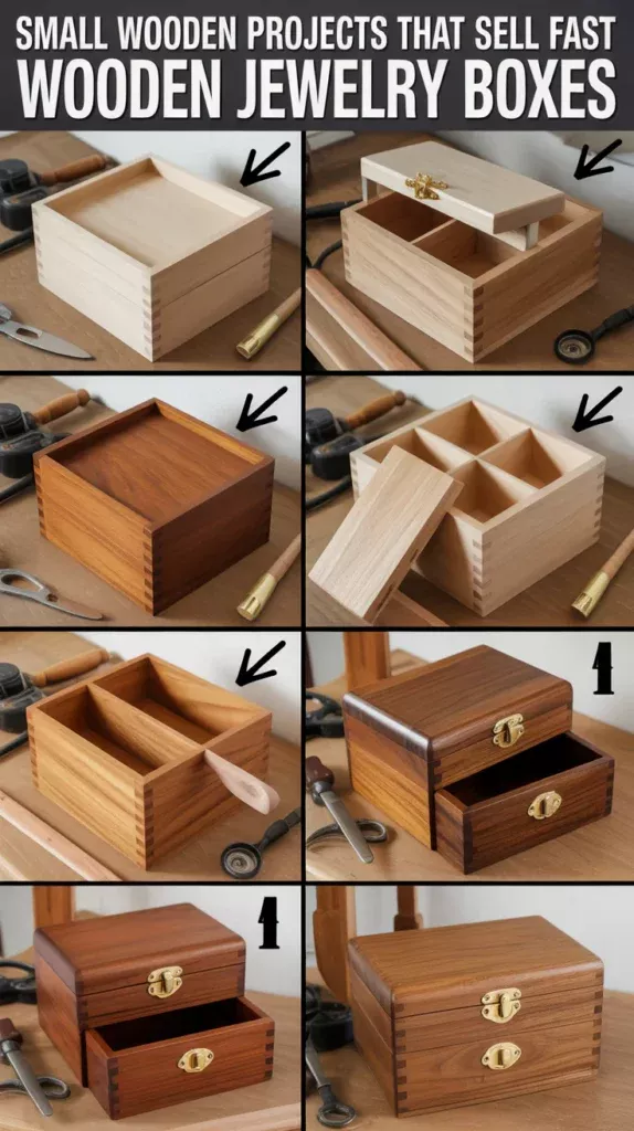 Élégantes boîtes à bijoux