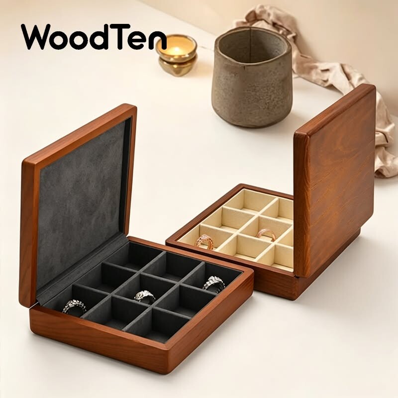 Boîtes en bois artisanales