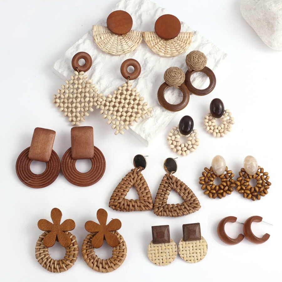 Collier en bois naturel