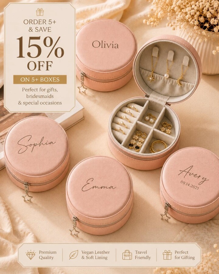 Coffret à bijoux personnalisé